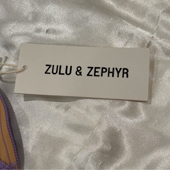 Zulu And Zephyr Signature Halter Bikini Top Adjustable Lavender Purple Size 4 - Picture 8 of 14